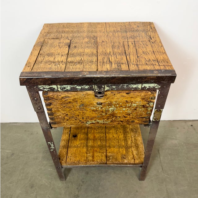 Mid-Century Modern Vintage Industrial Iron Chest of Drawers, 1950s For Sale - Image 3 of 18