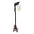 Vintage Chinese Chinoiserie Hand-Carved Hardwood Floor Lamp For Sale