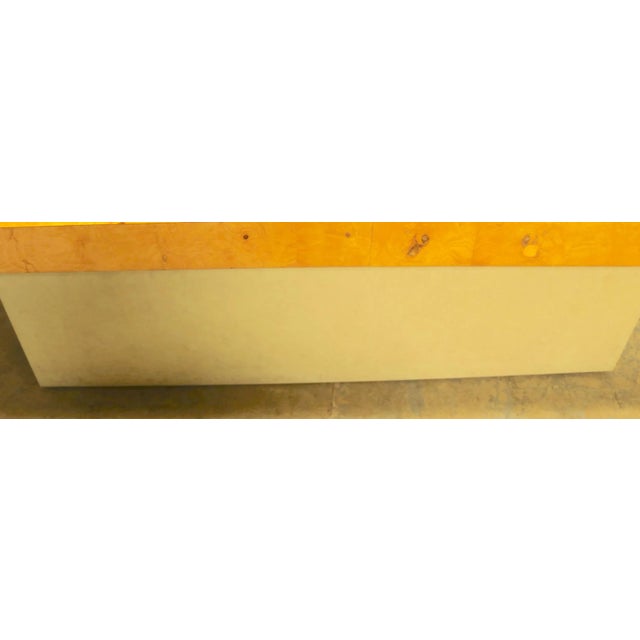 Ginormous Burl Top Conference Dining Table after Baughman For Sale - Image 4 of 12