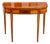 Antique American Federal North Shore Inlaid Mahogany Demilune Games Table For Sale
