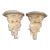 Vintage Porcelain Cockatoo Parrot Wall Sconces - A Pair For Sale