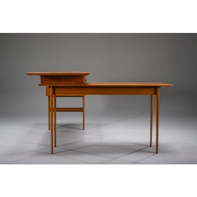 Mid-Century Modern L-Shaped Teak Desk, 1970s For Sale - Image 11 of 18