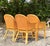 Vintage Coastal Cane Rattan Dining Chairs After McGuire - Set of 4 For Sale - Image 12 of 12