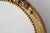Gold Oval Giltwood Mirror with Rococo-Style Floral Crest, 1950s For Sale - Image 8 of 11