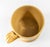 19th Century 19th Century American Yellowware Mocha Mug With White and Black Rings For Sale - Image 5 of 10