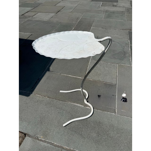 Vintage Salterini Lily Pad Table White For Sale - Image 10 of 11