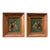 Pair of Vintage Equestrian Horse Portrait Oil Paintings in Rustic Wood Frames For Sale