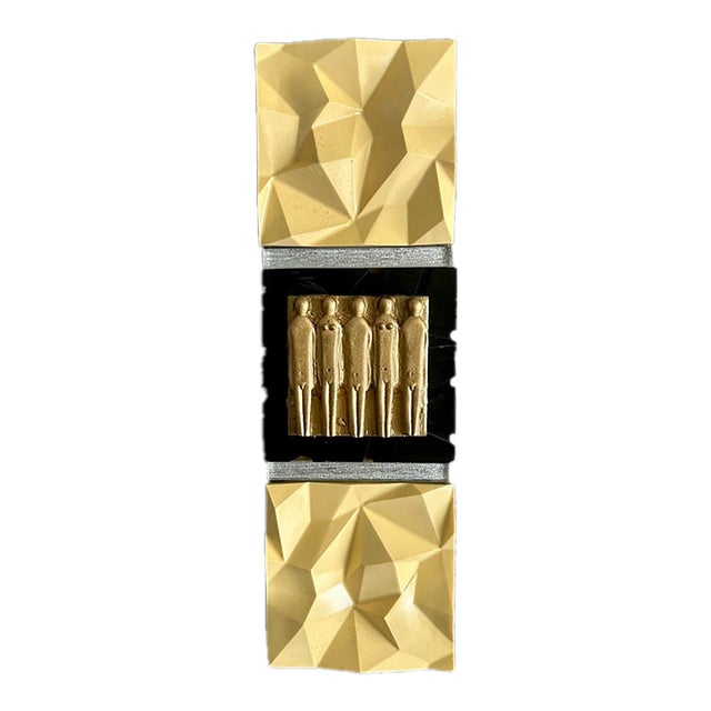 Rare Patrick Meyer Modernist Figural Wall Sculpture For Sale