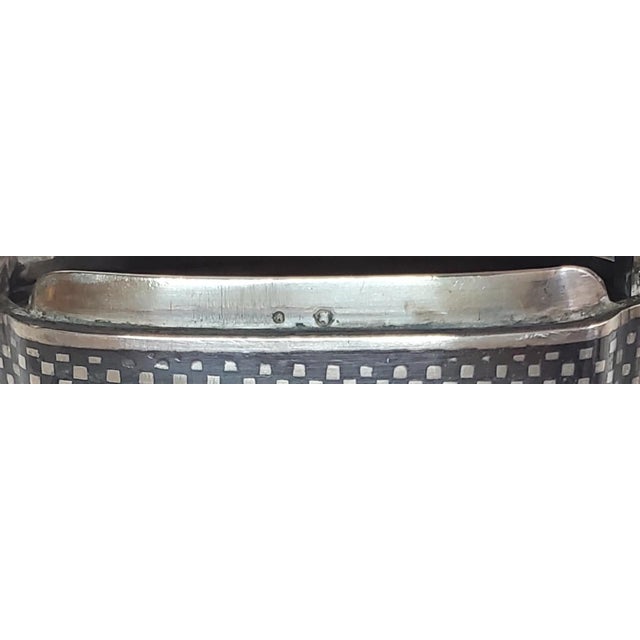 1900s Niello Cigarette Case with Dog Portrait Sterling Silver For Sale - Image 4 of 12