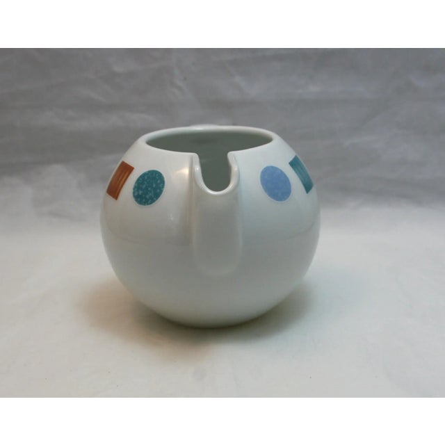 1980s Vintage Christopher Stuart Modernist Creamer Color Lane Pattern Y0114 For Sale In West Palm - Image 6 of 9
