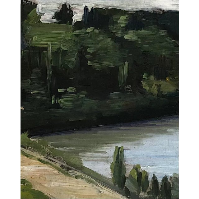 Daniel Ihly, Paysage au bord de l'eau, Oil on Canvas For Sale - Image 5 of 7