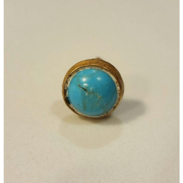 Chinoiserie Early 20th Century Mottled Peking Glass Snuff Bottle With Turquoise For Sale - Image 3 of 18