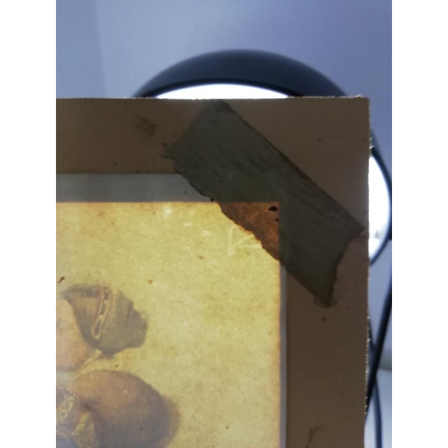 Woman Working at the Spinning Wheel, 1800s, Watercolour For Sale - Image 12 of 14