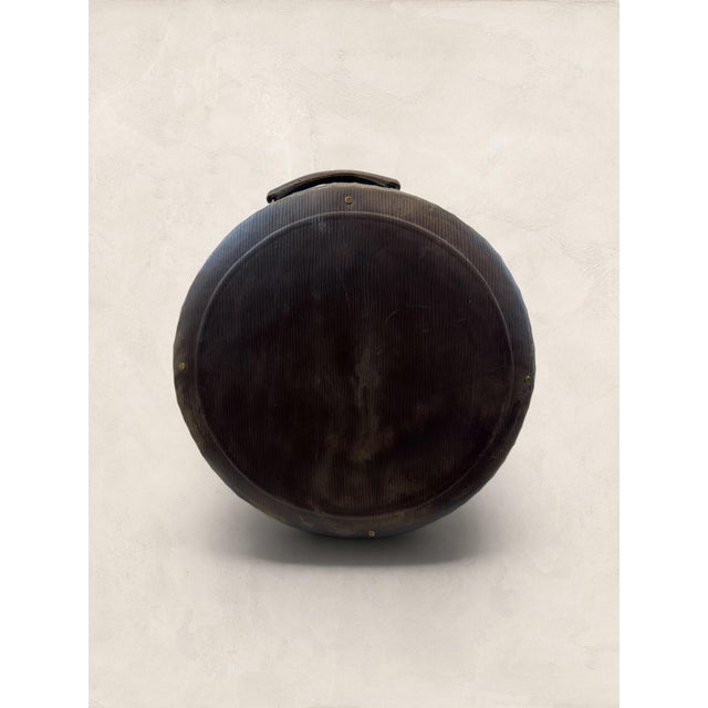 English Victorian Faux Bois Leatherette Hat Box For Sale - Image 12 of 12