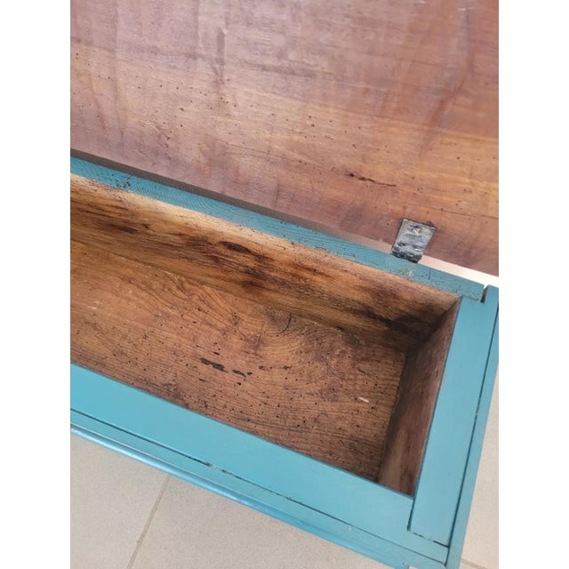 Antique Lacquered Table Trunk For Sale - Image 10 of 17