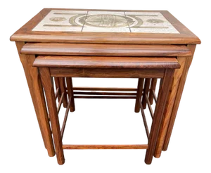 Scandinavian Nesting Tables, Set of 3