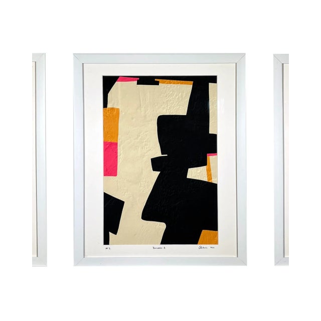 Contemporary "Paninaro" Set of 3 Abstract Organic Modern Artist Proof Giclée Prints, 2022 For Sale - Image 3 of 7
