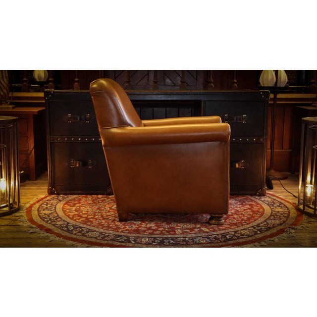 Tetrad Princess Leather Club Chair, 2010s For Sale - Image 10 of 18