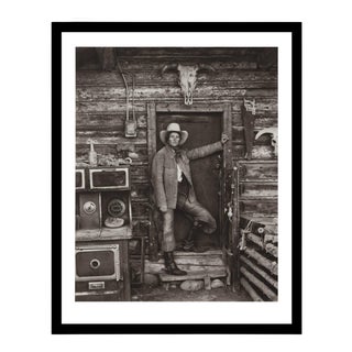 1981 "Julie Hagen Wagstaff Ranch & Cattle Company, Wyoming" Black and White Photograph Numbered #2/32 by Jay Dussard, Framed For Sale