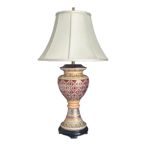 Vintage Hand-Painted Porcelain Lamp