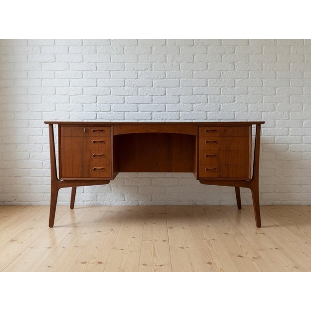 Teak Executive Desk from Svend Aage Madsen, 1960s For Sale - Image 13 of 13