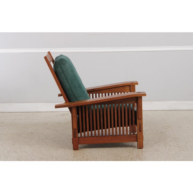 Stickley Cherry Mission Style Morris Chair For Sale In Philadelphia - Image 6 of 18