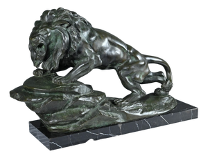 Nérin, Roaring Lion, Early 20th Century, Bronze