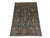 This hand-knotted Sultani Chobi rug is made from naturally dyed wool. Its deep blue field features scrolling vines and...