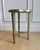 1990s Vintage Caracole Modern "Contour" Sculptural Textured Metal & Tinted Glass Side / Drinks Table - Neiman Marcus For Sale - Image 5 of 12