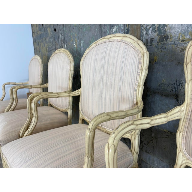 Mid-Century Modern Mid 20th Century Serge Roche Style Dining Chairs- Set of 4 For Sale - Image 3 of 4