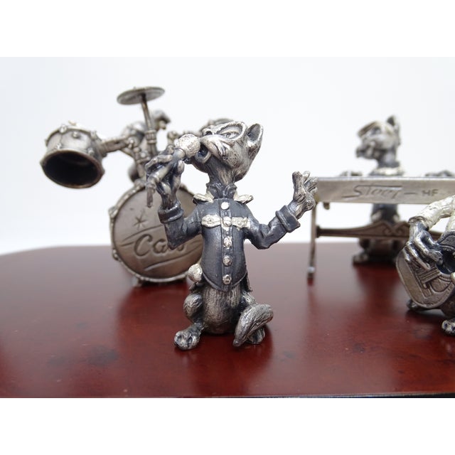 Black Musical Cats Figurine in Steel from Aryentis, 1980s For Sale - Image 8 of 18