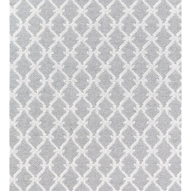 Traditional Sample - The House of Scalamandré Trellis Weave Fabric, Pearl Grey For Sale - Image 3 of 3