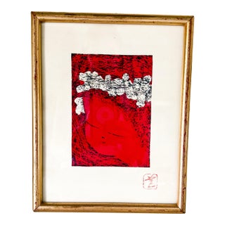 Vintage Japanese Woodblock Print by Artist Kaoru Kawano (1916–1965). For Sale