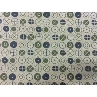 Mid-Century Modern Maharam Circles by Charles & Ray Eames Upholstery Fabric - 3.25 Yards For Sale