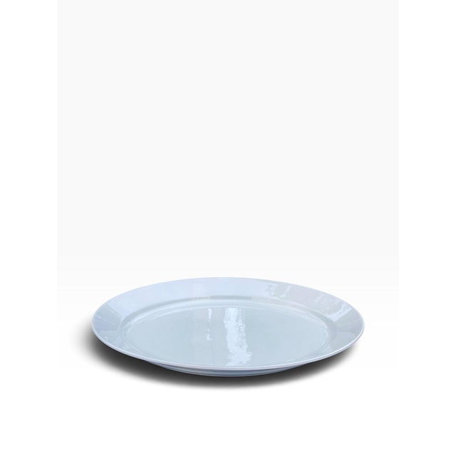 Mid-Century Modern Vintage Arabia Finland White Oval Turkey / Fish Serving Platter For Sale - Image 3 of 6
