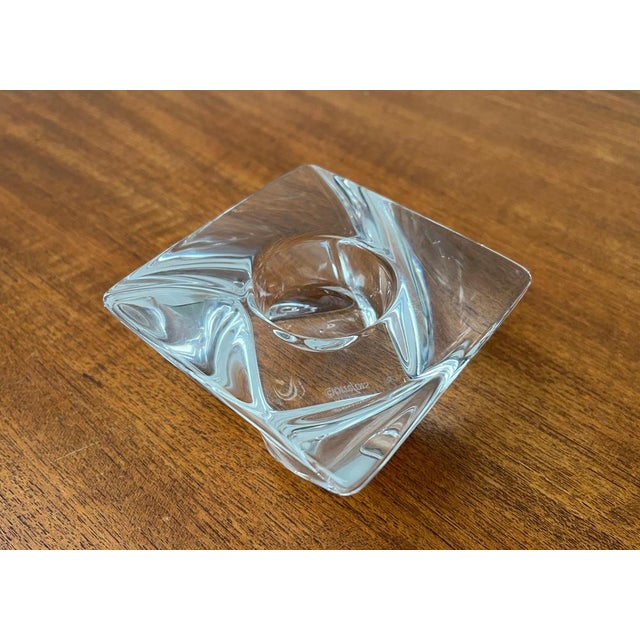 Vintage Tornado Series Crystal Glass Candleholder by Jan Johanssen for Orrefors, Sweden For Sale - Image 14 of 18