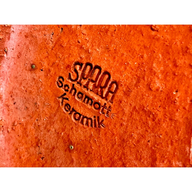 Large Handcrafted Fire Clay Ceramic Art Floor Vase from Spara Keramik, Germany, 1950s For Sale - Image 13 of 18