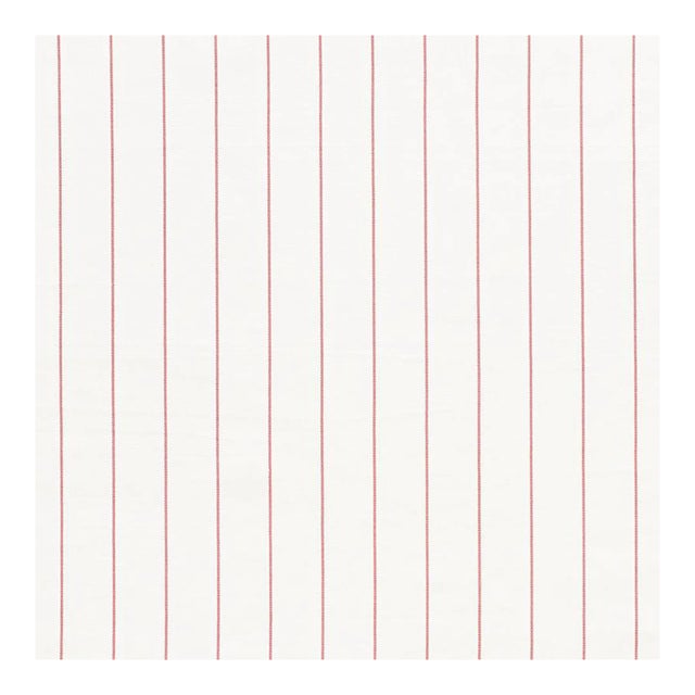 Schumacher Cavett Stripe Fabric in Rose For Sale