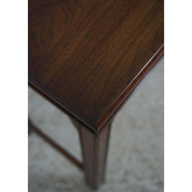 Henkel Harris Walnut 2 Drawer Console Table For Sale - Image 14 of 18