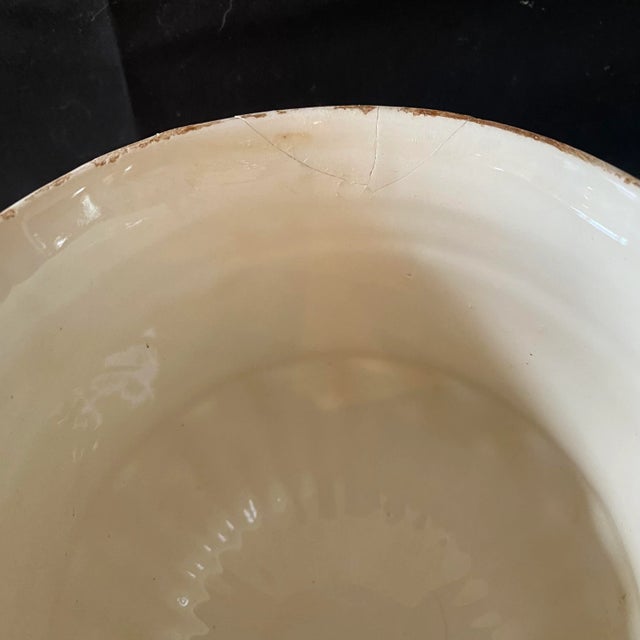 Antique Italian Apothecary Jar Venetian Malva Porcelain Urn Large For Sale - Image 11 of 14