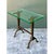 Metal Vintage Deco Bronze and Glass Side Table For Sale - Image 7 of 12