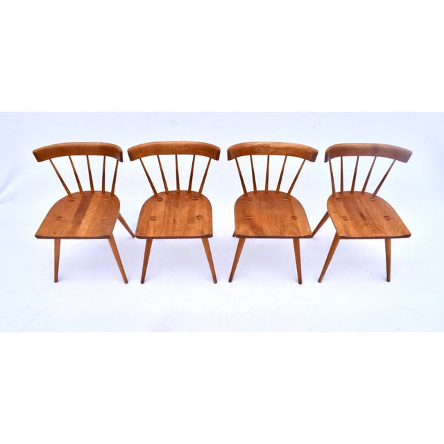 Planner Group Paul McCobb Planner Group Mid-Century Modern Spindle Back Dining Chairs, Set of 4 For Sale - Image 4 of 17