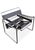 Wassily B3 Armchair in Chrome and Black Leather by Marcel Breuer For Sale - Image 6 of 6