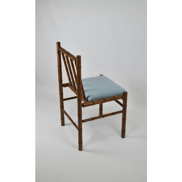 Wooden Chair in Faux Bamboo, France, 1970s For Sale - Image 13 of 16