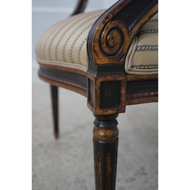 Set of 8 Louis XVI Style Oval Back Dining Chairs For Sale - Image 10 of 18