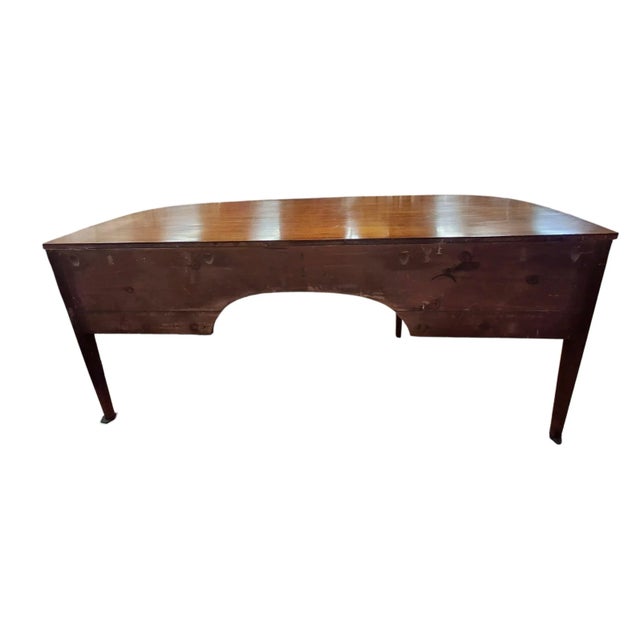 Brown George III Inlaid Mahogany Demilune Sideboard For Sale - Image 8 of 12