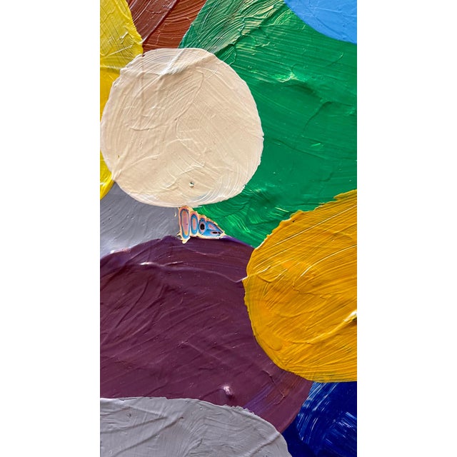 Jin Junjie, Large Chinese Contemporary Abstract Colorful Carved Oil Painting Jin Junjie, 2018 For Sale - Image 14 of 15