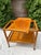 Mid-Century Modern teak serving tea trolley or bar cart. Sculpted handles on each side of a removable tray top. Easy to...