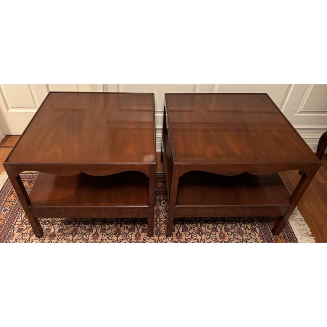 Mid-Century Modern Pair 1970's Kittinger Furniture MCM Side Tables For Sale - Image 3 of 10
