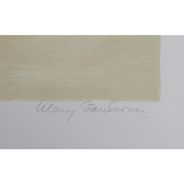 Cast in bright hues of red, yellow, and blue, Mary Faulconer's rowboats pulled up onto the sand of a beach bring out the...